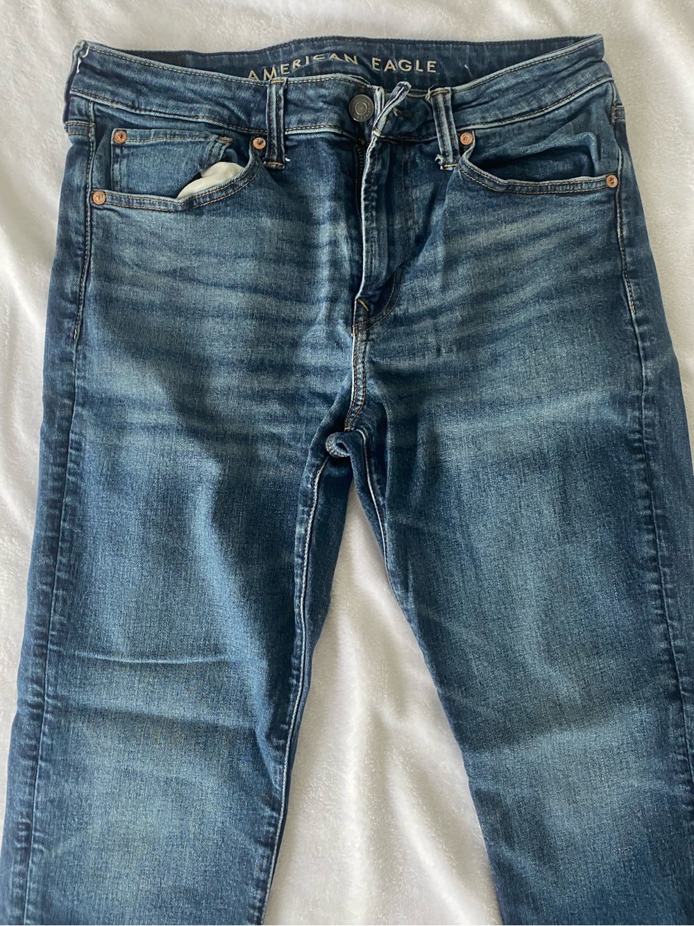 American Eagle Outfitters Dark Blue Slim Straight Jeans